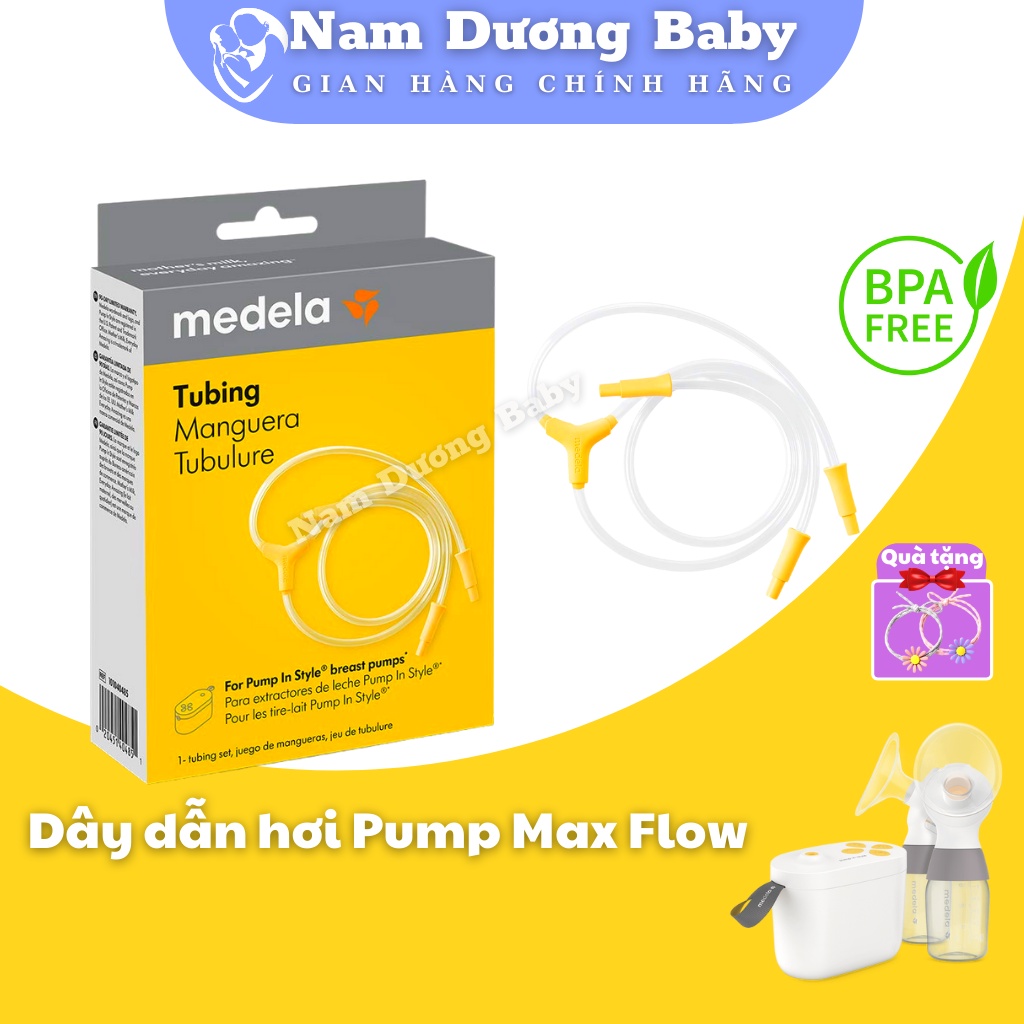 Phụ kiện máy hút sữa Medela | Dây dẫn hơi máy hút sữa Pump Max Flow -  [ Hàng nhập USA nguyên hộp Seal chính hãng ]