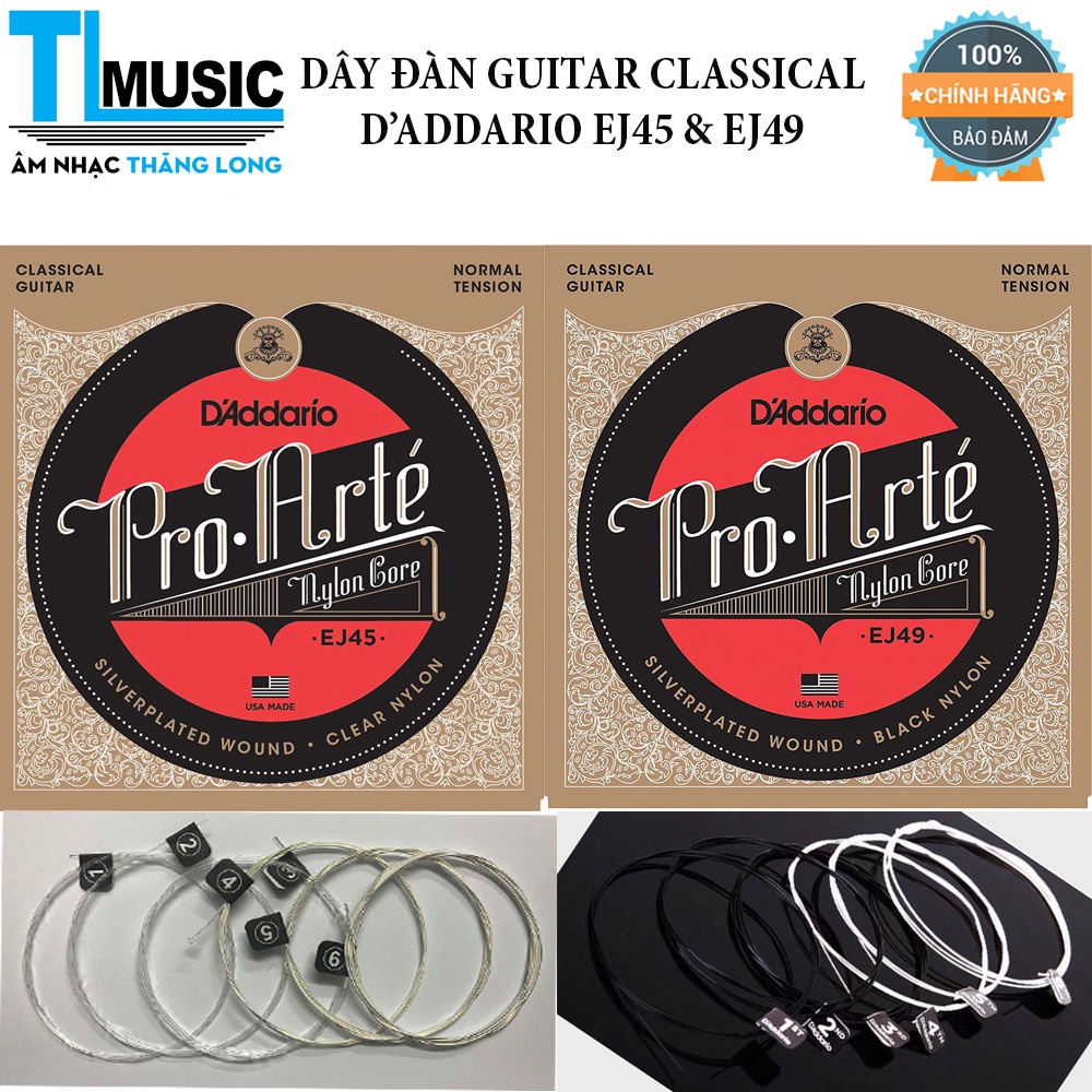 {HOT} DÂY D’ADDARIO CHÍNH HÃNG EJ10, EJ11, EJ13, EJ26, EJ27, EJ45, EJ49, EPS510, EPS520 (TẶNG KÈM 3 PICK GẢY)