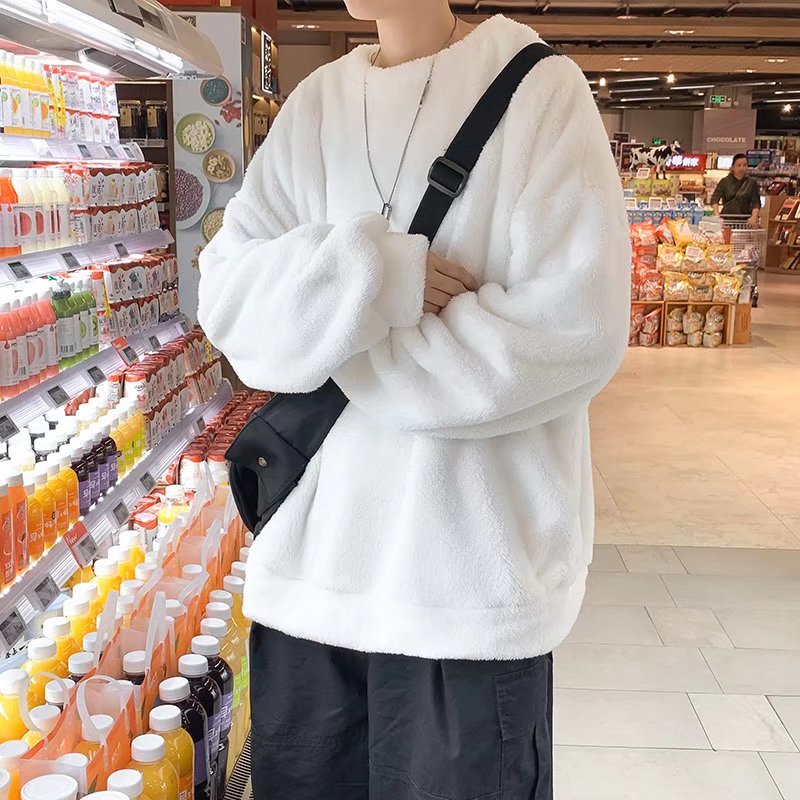 Áo len nam dài tay cổ tròn màu sắc thời trang