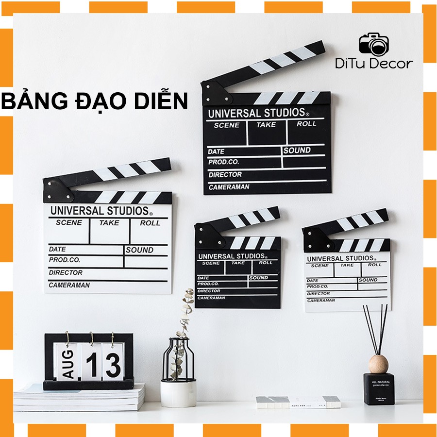 Bảng đạo diễn chụp ảnh, bảng clapper board quay phim - Ditu Home