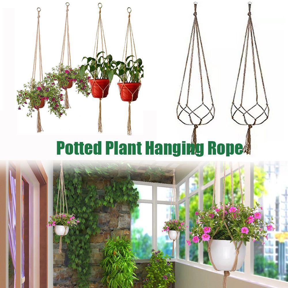 PATRICIA Dây Thừng 90cm Thắt Nút Giữ Cây Cối Cổ Điển