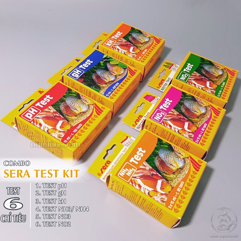 SERA Test Kit COMBO Bộ Kit Test Nhiều Chỉ Tiêu Quan Trọng Cho Bể Cá