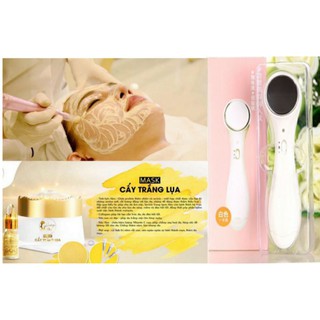 combo cấy trắng lụa + máy di tinh chất [ spa tại nhà]
