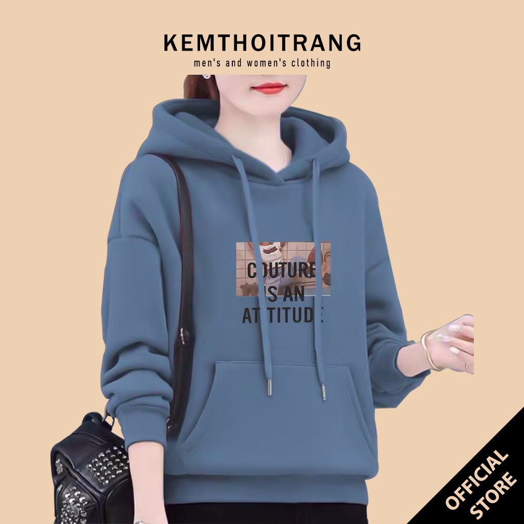 Áo hoodie nữ nỉ bông thời trang - Áo khoác hoodie nữ mặc nhà cực xinh