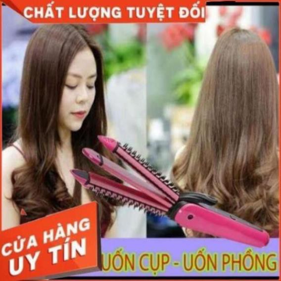 LƯỢC ĐIỆN NOVA 3 IN 1 ( LÀ TÓC - DẬP XÙ - LÀM XOĂN )