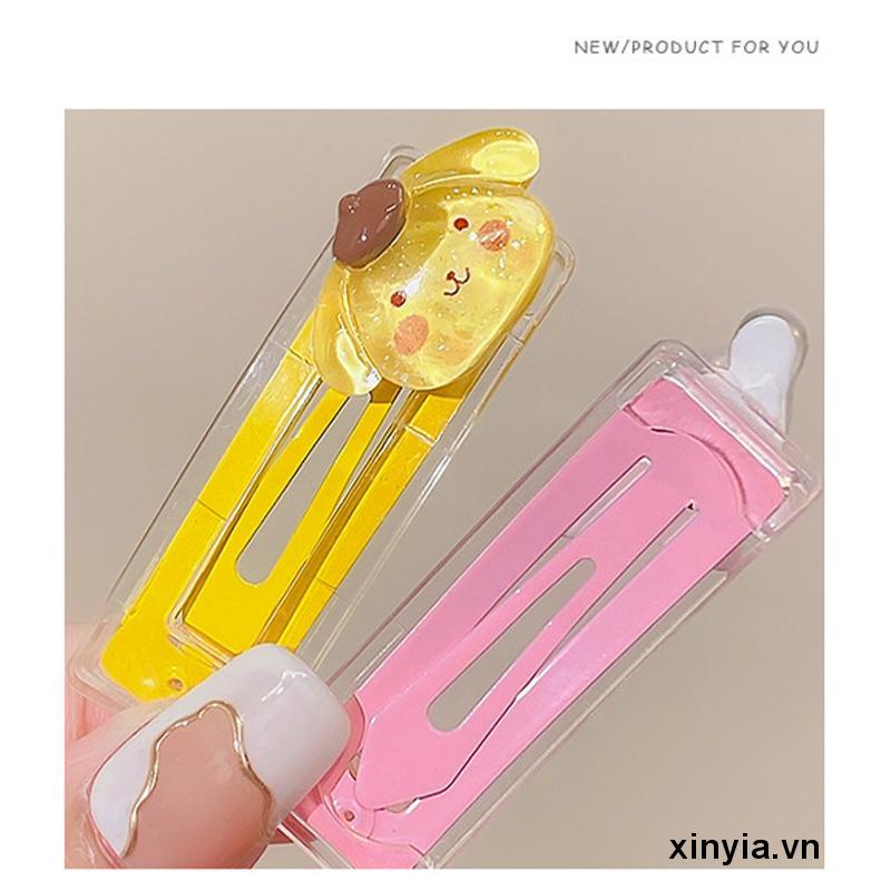 Kẹp Tóc Bên Hông Trong Suốt Hình Cinnamoroll Hoạt Hình Đáng Yêu Cho Bé Gái