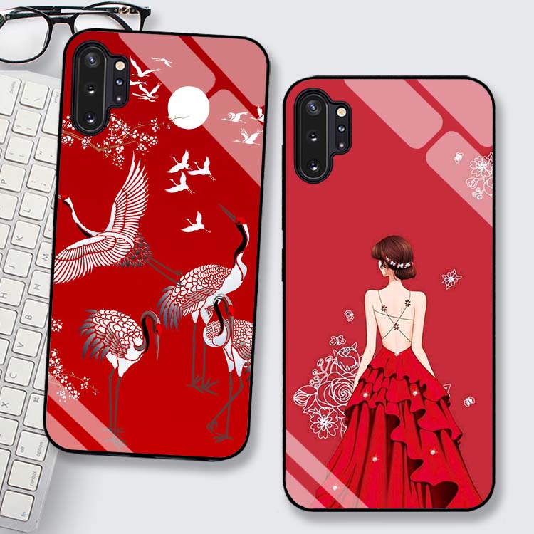 Ốp Lưng Samsung Note 10, Note 10 Plus Lưng kính cường lực Sang Trọng, Sáng Bóng