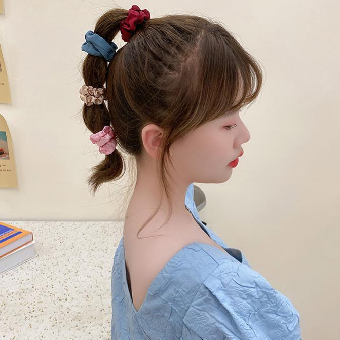 Dây buộc tóc vải kiểu Hàn Quốc thiết kế xinh xắn cho nữ