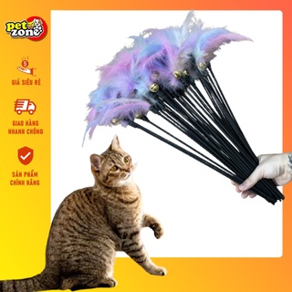 Cần câu mèo lông vũ - Đồ chơi giải trí cho mèo cưng