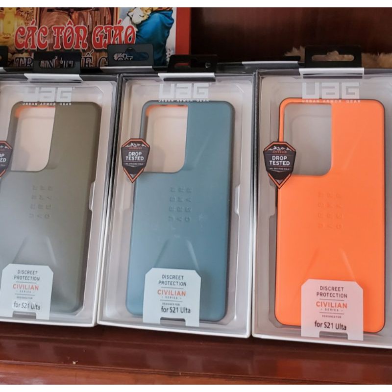 Ốp lưng chống sốc UAG cho Samsung S21, S21 Plus, S21 Ultra Civilian viền dẻo siêu phẩm cực đẹp
