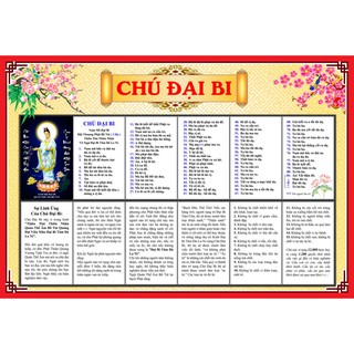 Tranh dán tường 3D Chú đại bi - kinh chú đại bi - sự linh ứng của chú đại bi