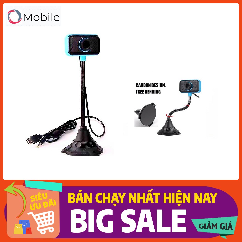Webcam bàn 720p HD - Siêu nét đàm thoại dạy học và học trực tuyến