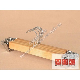 Móc Kẹp gỗ vàng người lớn-trẻ em moctreoquanao