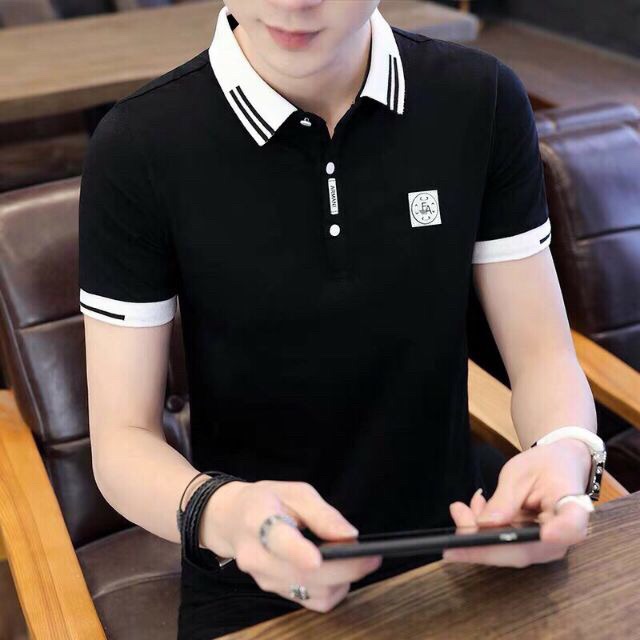 ÁO THUN NAM CỔ TRỤ 4 MÀU TAY NGẮN COTTON 100% MỊN ĐẸP GIÁ RẺ | BigBuy360 - bigbuy360.vn