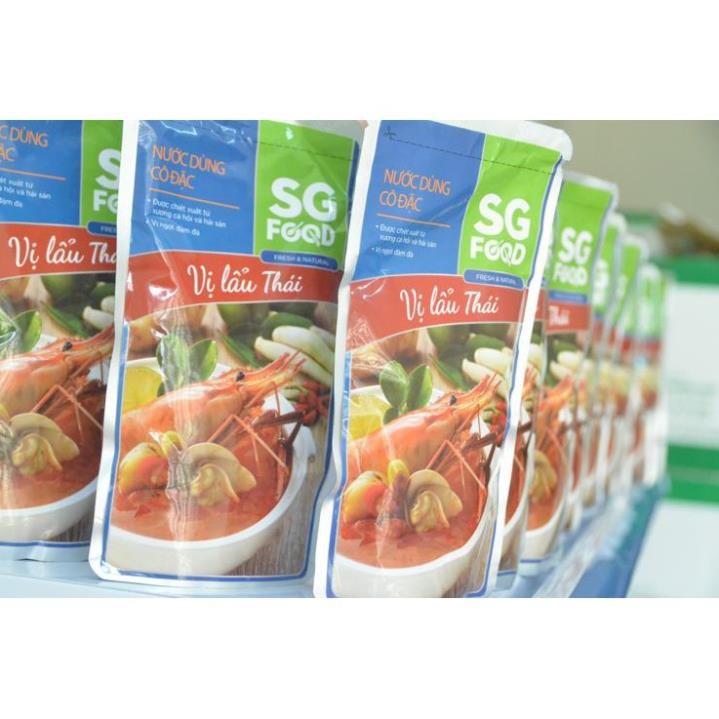 Nước dùng cô đặc lẩu Thái SG Food gói 150g Dùng để nấu lẩu hoặc nấu súp, canh, món hầm, đủ loại hương vị.