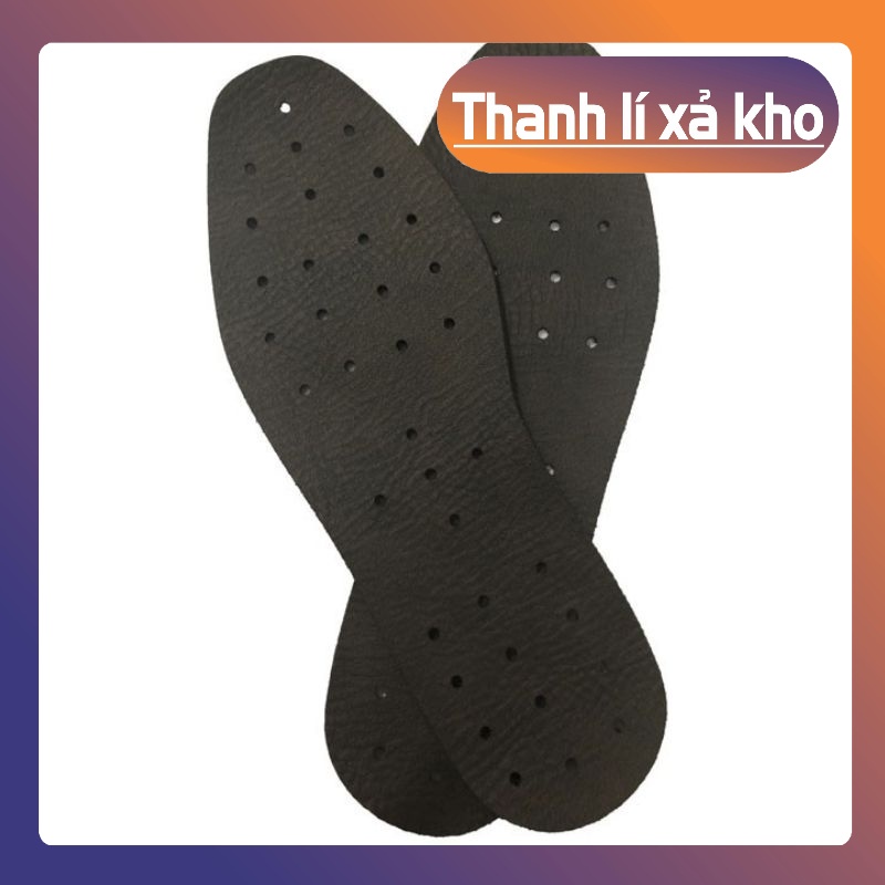 Lót Giày DA THẬT Cao Cấp Có Lỗ Thoáng Khí - Khử Mùi Hôi