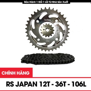 Bộ nhông xích RS Japan chính hiệu Daichi thông số (14T-36T–106L)