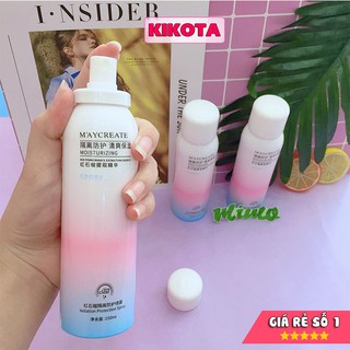 Chai xịt chống nắng trắng da Maycreate  150ml