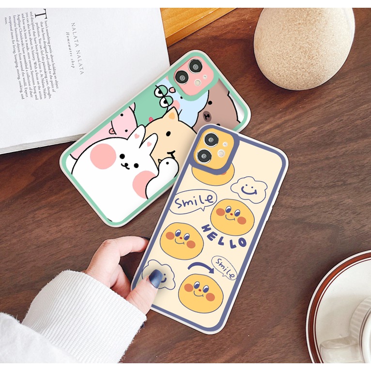 Ốp Điện Thoại iphone Thú vui nhộn Smile dẻo iPhone 12 11promax 7plus 6Plus 7Plus 8Plus X Xs Max 13Promax tr207