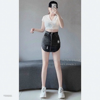 CHÂN VÁY JEANS (KÈM VIDEO HÌNH THẬT)