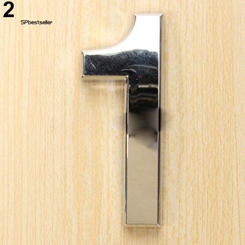 Bảng số gắn cửa từ 0-9 theo phong cách hiện đại cảnh sát