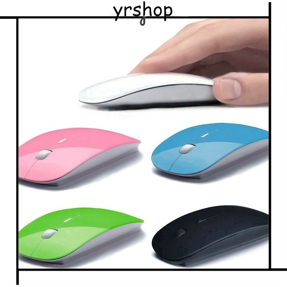 Chuột Quang Chơi Game Không Dây Siêu Mỏng 2.4ghz Cổng Usb 2.0 mm Tiện Dụng