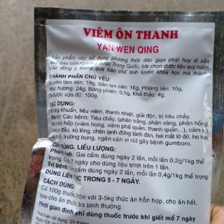 Viêm ôn thanh trị khẹc gà dạng bột 100g
