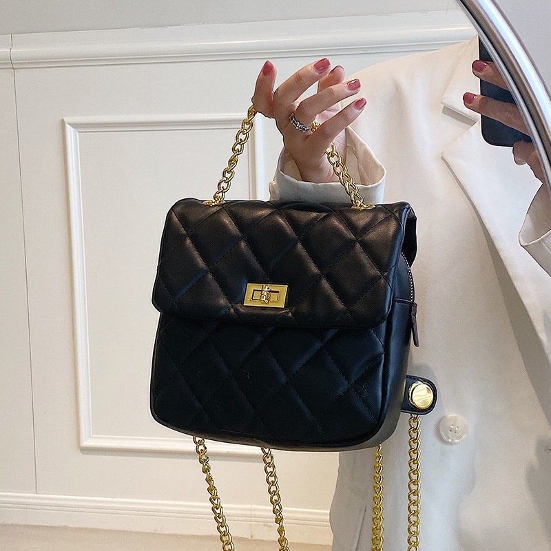 IELGY Túi Đeo Chéo Dây Xích Hình Thoi Đa Năng Thời Trang Cho Nữ