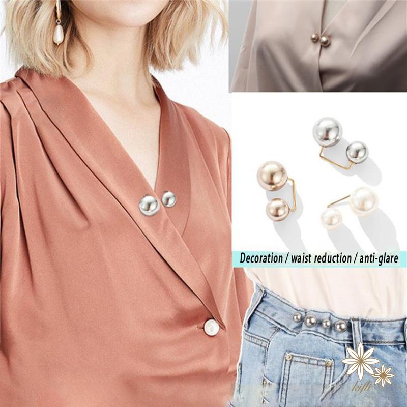 【kifli】Ghim cài áo dạng hạt ngọc trai phong cách retro thời trang cho nữ