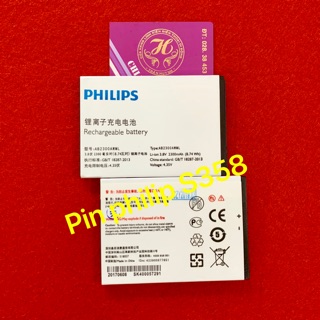 Pin philip s358-kí hiệu ab2300awml zin-mới 100%