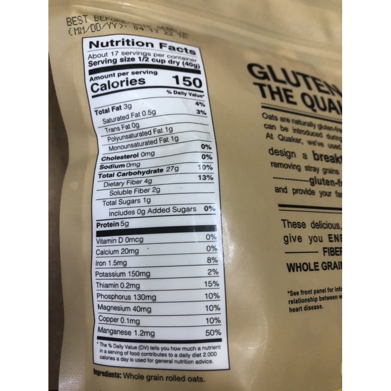 Quaker Oats 454gr | BigBuy360 - bigbuy360.vn