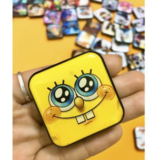 Máy nghe nhạc hình SpongeBob RĂNG dễ thương  mp3 hỗ trợ thẻ nhớ 8gb sd tf + tai nghe chất lượng cao