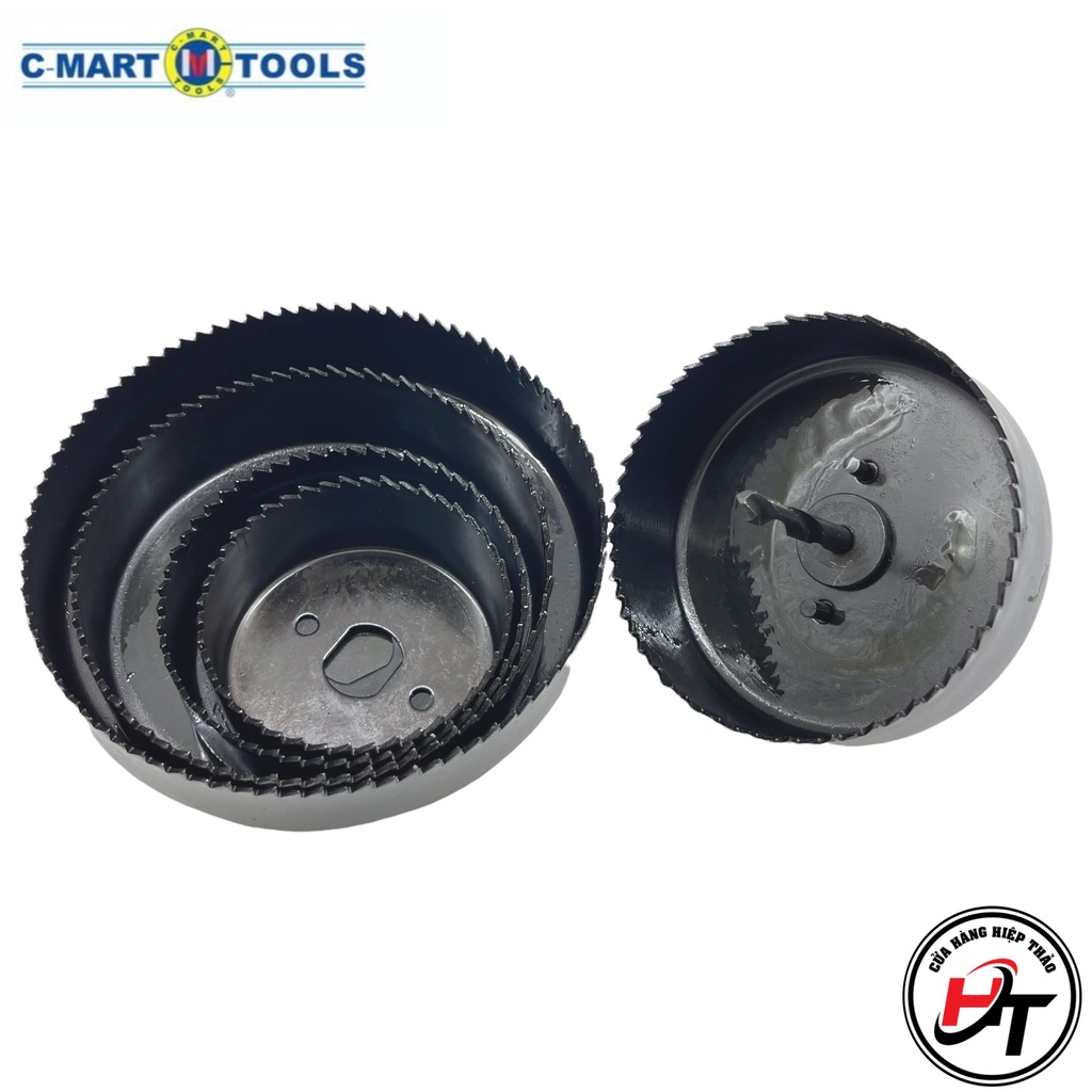 Bộ mũi khoét gỗ thạch cao lỗ tròn khoan khoét trần 8 chi tiết Cmart chính hãng BMKTC-8CT-CM-A0110