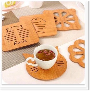Miếng lót nồi gỗ (ngẫu nhiên hình)