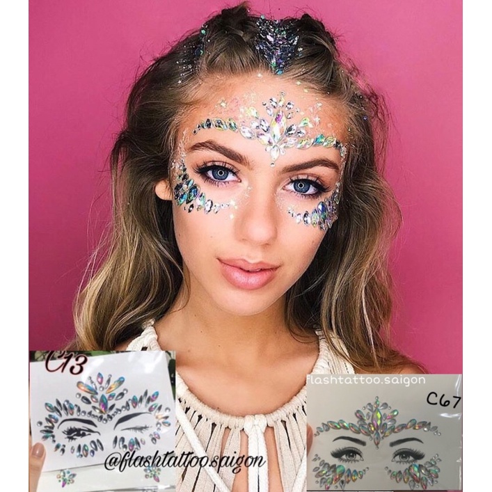 NEW2023 Face crystal Đá đính mặt đi Rave Fes sự kiện