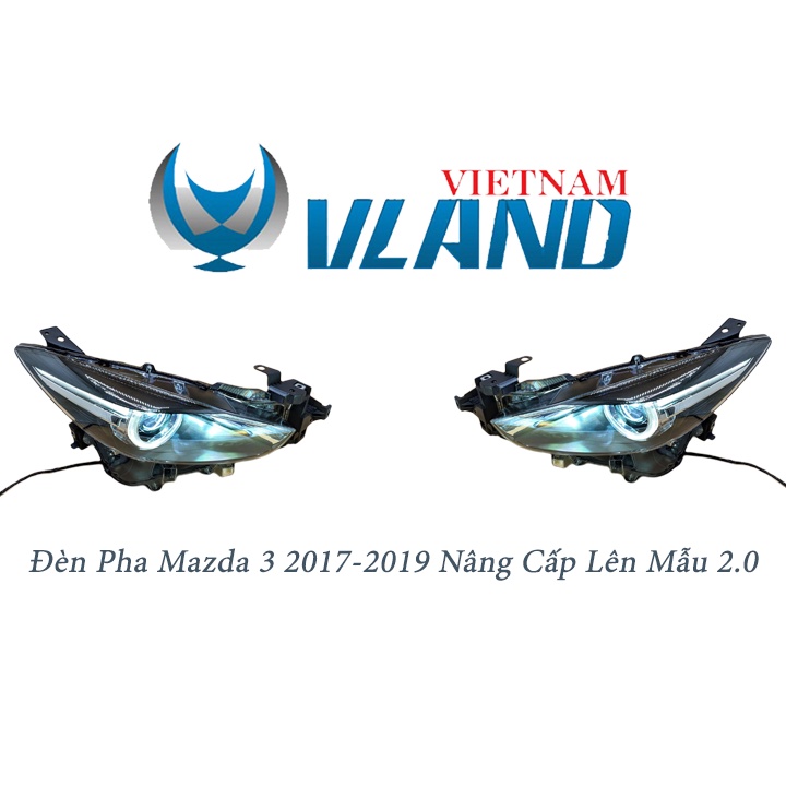 1 Cặp Đèn Pha Mazda 3 2017-2019 Nâng Cấp Lên Phiên Bản 2.0