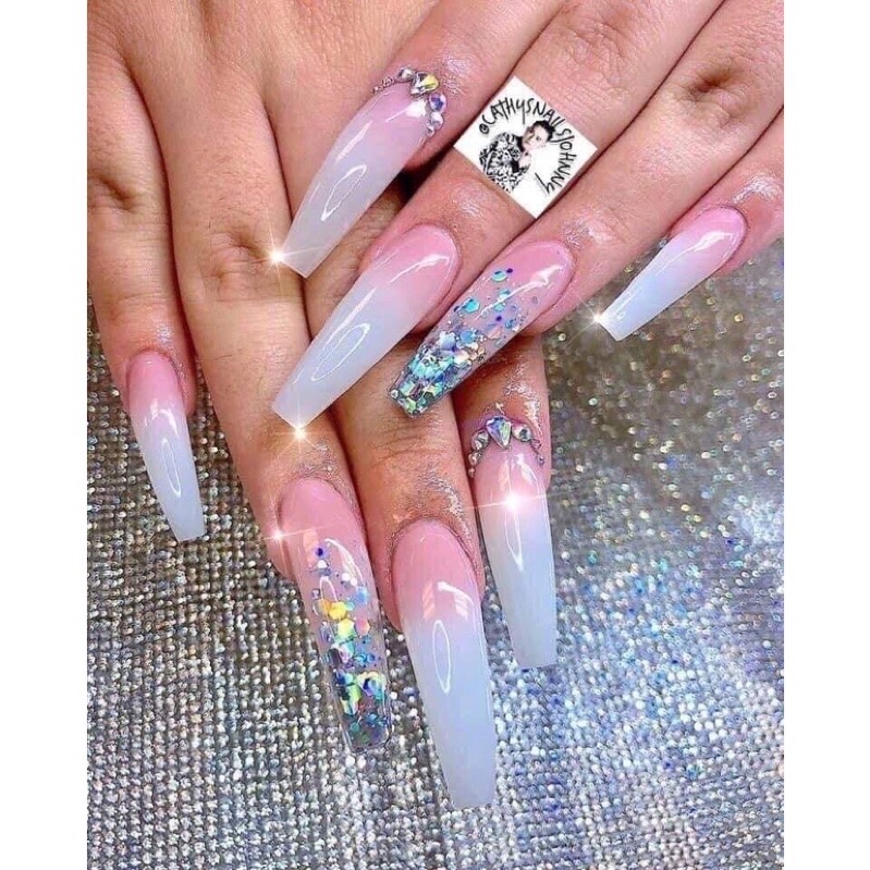 Set nhũ kim tuyến 8 màu trang trí ,Nhũ Vảy Cá 9D kim tuyến 8 hũ Nail / Gấu Nail