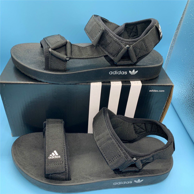 Sandals Adidas đế bằng phong cách cổ điển cho nam và nữ