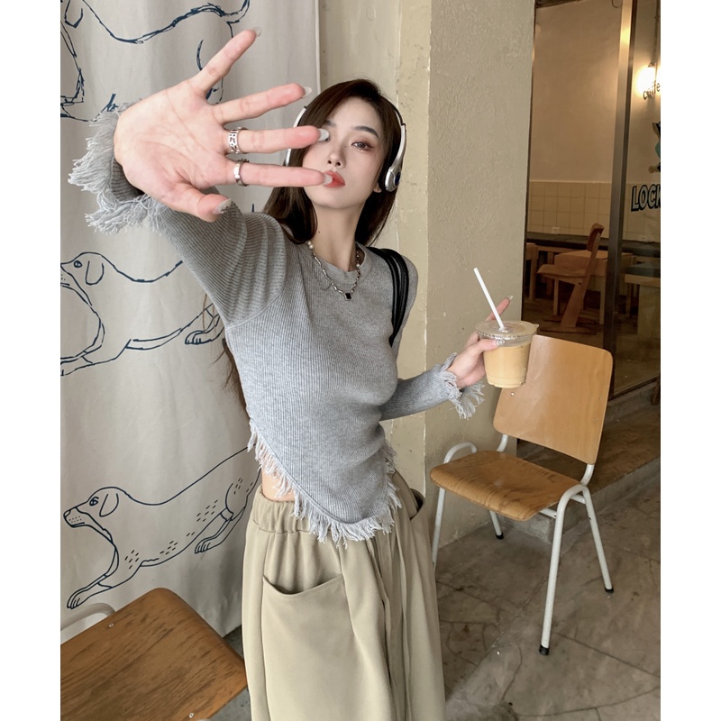 NRVP Áo Sweater Dài Tay Phong Cách Hàn Quốc Sành Điệu Dành Cho Nữ