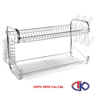Giá bát inox Hàn Quốc 2 tầng - Model E