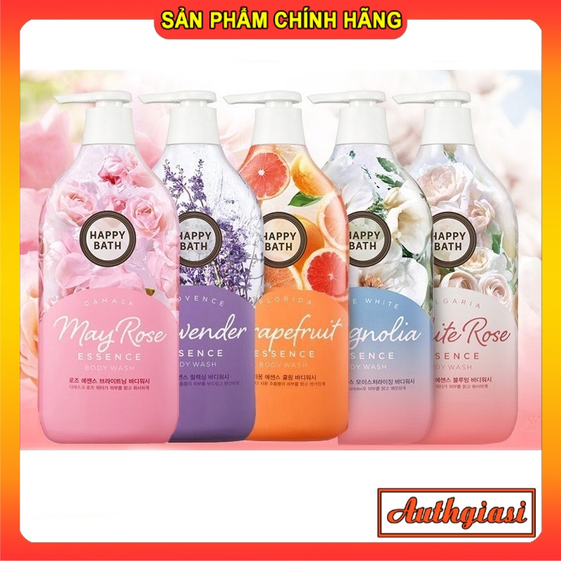 Sữa tắm HAPPY BATH Natural Body Wash Hàn Quốc đủ màu hương thơm quyến rũ và dưỡng mịn da 900g | BigBuy360 - bigbuy360.vn