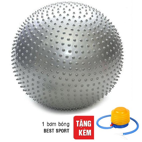 Bóng tập yoga cao cấp 75 cm MASSAGE  Tặng kèm bơm chuyên dụng