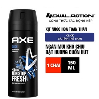 Xịt Ngăn Mùi Toàn Thân AXE Click 150ml