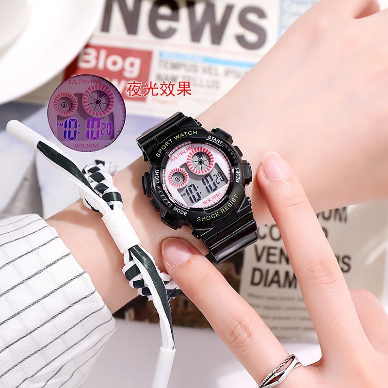 Đồng hồ điện tử nữ Sport watch S011 đầy đủ chức năng, kiểu dáng thể thao cá tính | BigBuy360 - bigbuy360.vn