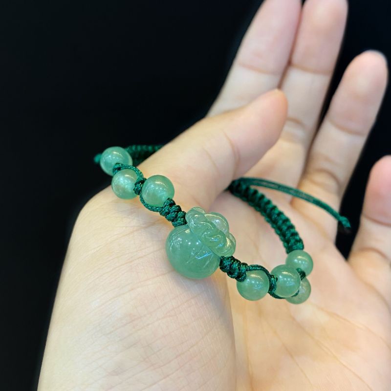 Vòng Tay Tết Dây Mix Chamr Túi Tiền Đá Aventurine - N82 | BigBuy360 - bigbuy360.vn
