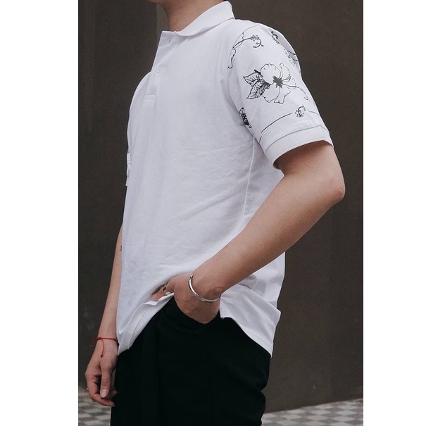 Áo polo nam cổ bẻ bigsize MALTRIK hoa văn cổ tay chất liệu cotton thoáng mát dành cho người béo có size to đến 130kg