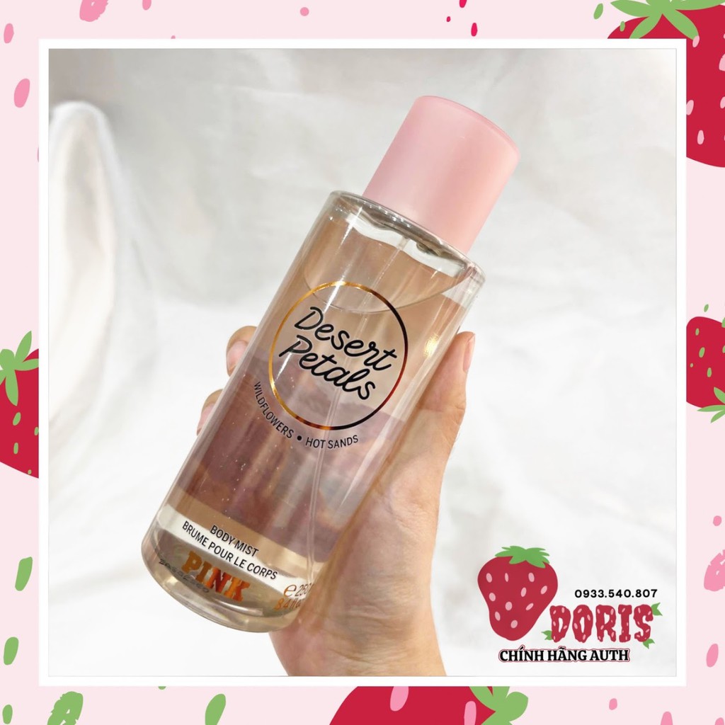 Chính Hãng Desert Petals PINK xịt toàn thân Victoria
