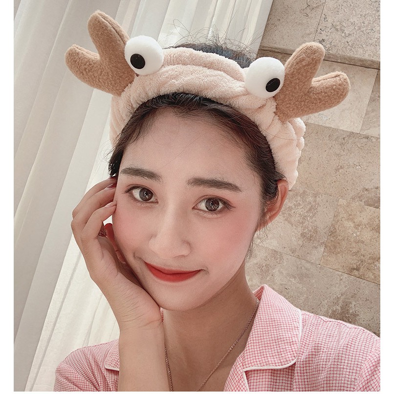 Băng Đô Turban Con Cua 3D Mắt Lồi Siêu Cute 2 Loại Khung Cứng Và Turban Mềm siêu CUT