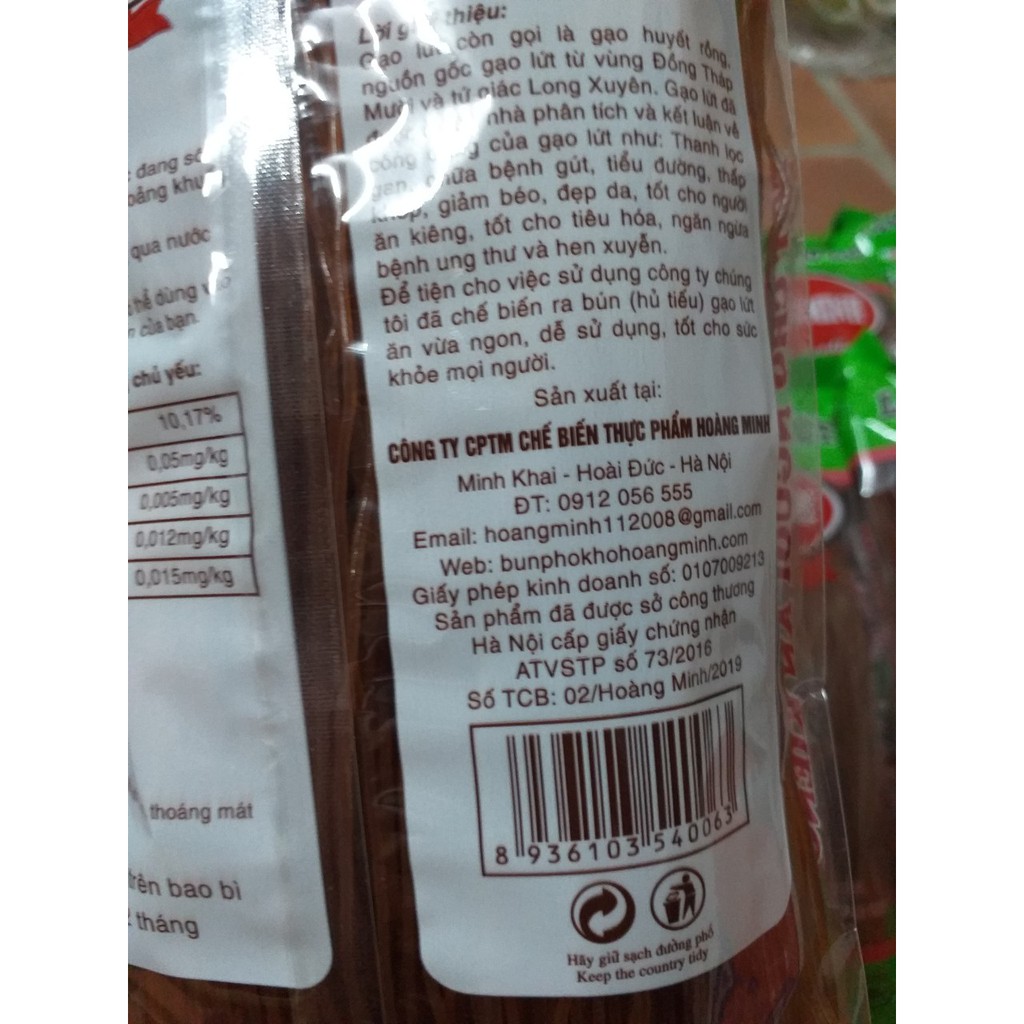 [Mã 267FMCGSALE giảm 8% đơn 500K] Gói 250g bún khô gạo lứt Hoàng Minh/CAM KẾT RẺ NHẤT SHOPEE | BigBuy360 - bigbuy360.vn