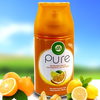 Bình xịt tinh dầu thiên nhiên Air Wick Mediterranean Sun 250ml QT06519 - hương cam tươi